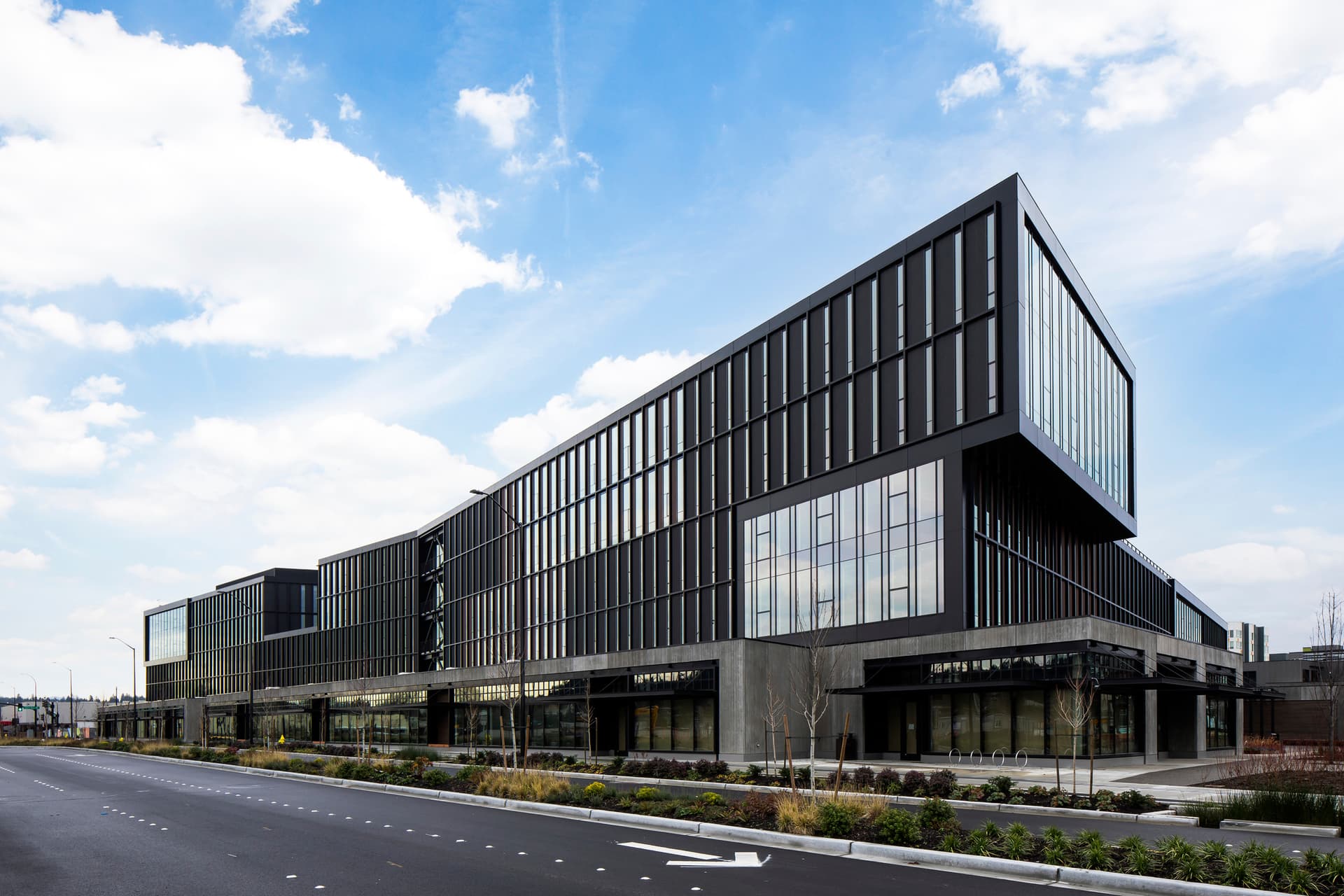 Bellevue, NBBJ, REI, Spring District, WA, Wellness Workplace, architecture, exterior, Facebook